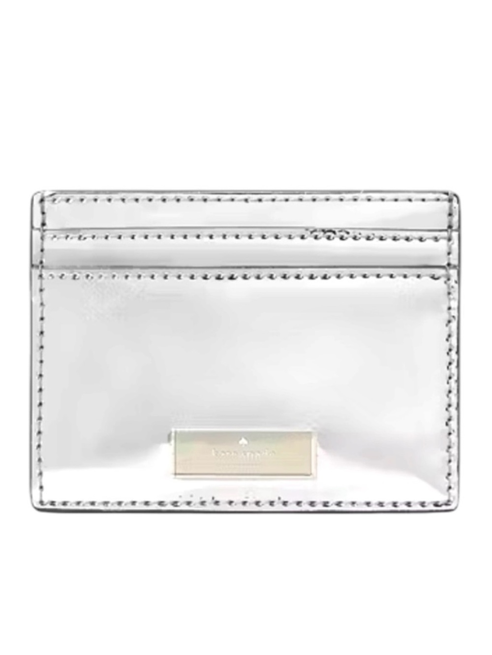 KATE SPADE ♠️ NWT Bridget Mirror Metallic Small Slim Card Holder